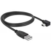 Kable USB - Delock Cable USB 2.0 A > USBMINI 5pin gewink 1 m - miniaturka - grafika 1