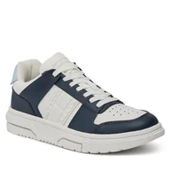 Sneakersy damskie - Sneakersy Tommy Jeans Tjw Skate Sneaker Mat Mix EN0EN02501 Granatowy - miniaturka - grafika 1