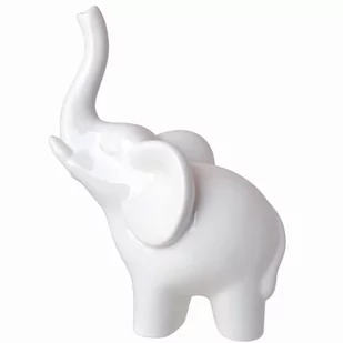 Duża figurka dekoracyjna - biały słoń na szczęście Milko 25 cm - Figurki dekoracyjne - miniaturka - grafika 1