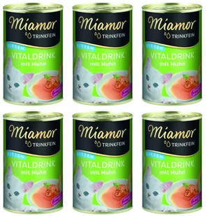 Miamor VitalDrink Kitten z kurczakiem 6x135ml - Mokra karma dla kotów - miniaturka - grafika 1