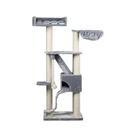 Drapaki dla kotów - RHR Quality Kilimandjaro de Luxe Light Grey drapak dla kota XL - miniaturka - grafika 1