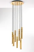Lampy sufitowe - Lampa wisząca ze złotymi tubami JUP 2021 AL7 MS/MS - miniaturka - grafika 1