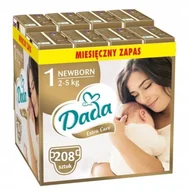 Pieluchy - Pieluszki Dada Extra Care 1 Newborn 208 Sztuk - miniaturka - grafika 1