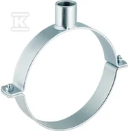 Akcesoria hydrauliczne - Uchwyt do rur z mufą gwintowaną 250xGW1 1/4", gwint wewnętrzny, stalowy ocynkowany (kanalizacja HDPE) - miniaturka - grafika 1