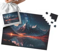 Puzzle - Puzzle - Piękne Widoki Góry Natura Wiele Wzorów Prezent 96El + Woreczek - miniaturka - grafika 1