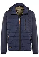Bluzy męskie - camel active Męska bluza 430660/1O40 Blouson, Night Blue, 106, niebieski (Night Blue) - miniaturka - grafika 1