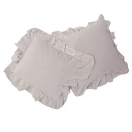 Pościel - Poszewka bawełniana komplet NATURAL CREAM/2x40x40 STONEWASHED - miniaturka - grafika 1