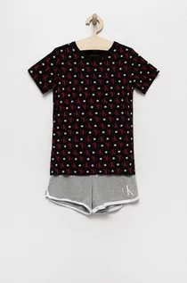 Piżamy dla dziewczynek - Calvin Klein Underwear piżama dziecięca z nadrukiem - grafika 1