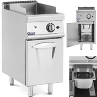Piece, kotły  i płyty grzejne gastronomiczne - Grill płyta grillowa gładka z szafką na gaz propan / LPG / ziemny 6 kW - miniaturka - grafika 1