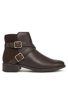 Clarks Botki Havisham Bay 26182942 Brązowy - Botki damskie - miniaturka - grafika 1