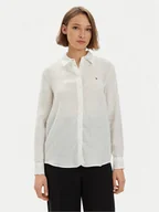 Koszule damskie - Tommy Hilfiger Koszula WW0WW42037 Biały Relaxed Fit - miniaturka - grafika 1