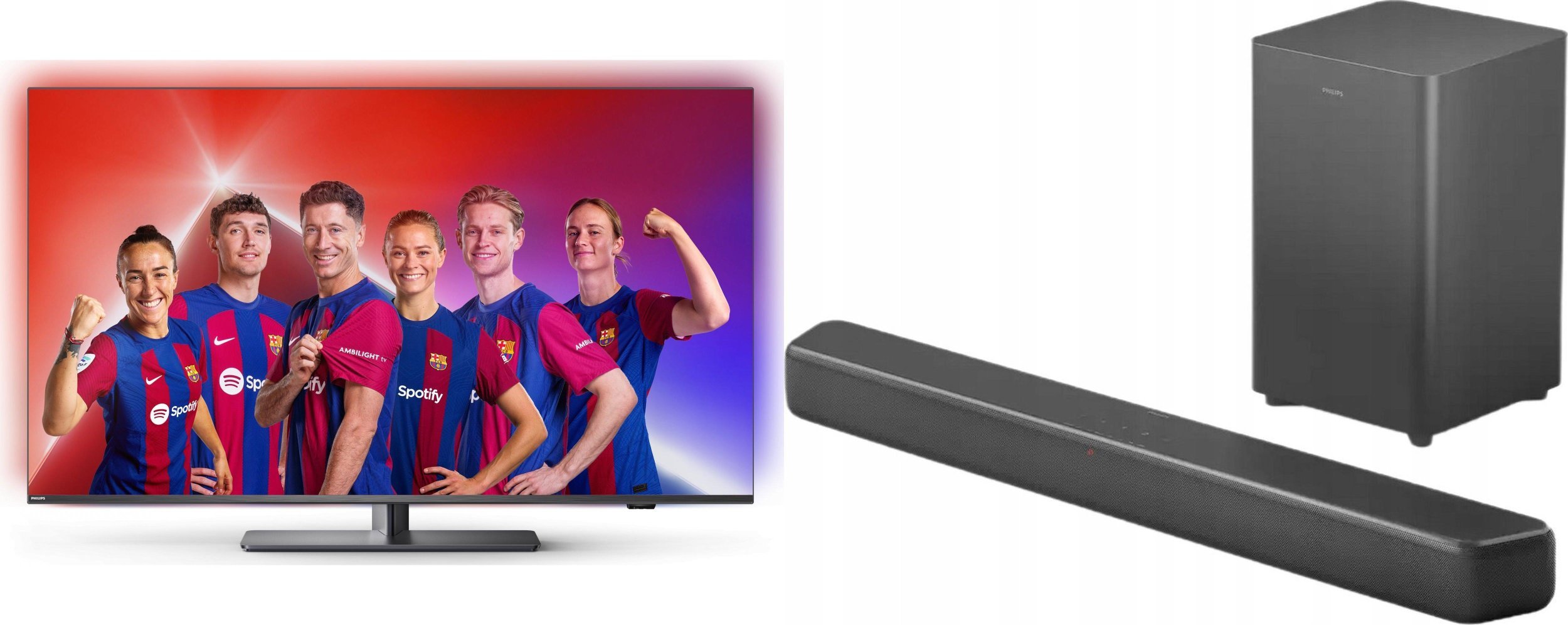 Philips 85PUS8818/12 LED 85'' 4K Ultra HD Ambilight + Soundbar Philips TAB5309/10