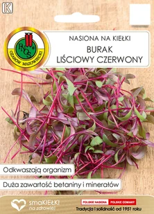 Burak Czerwony Liść Nasiona Na Kiełki Bez Gmo 10G - Nasiona i cebule - miniaturka - grafika 1