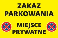 Prace ręczne dla dzieci - Tabliczka Zakaz Parkowania, 20x30 cm, PCV5 - miniaturka - grafika 1