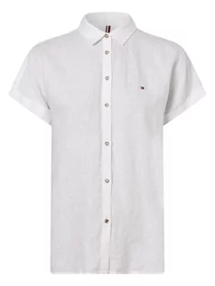 Koszule damskie - Tommy Hilfiger - Damska bluzka lniana, biały - grafika 1