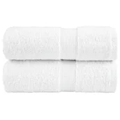 Ręczniki - vidaXL Ręczniczki premium SOLUND, 2 szt., białe, 30x50 cm, 600 g/cm² - miniaturka - grafika 1
