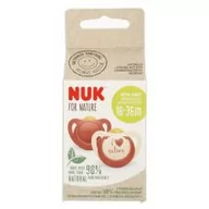 Smoczki uspokajające - Nuk Smoczek uspokajający lateksowy 18-36m Fore Nature 10737877 2 szt. - miniaturka - grafika 1