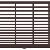 Ogrodzenia - Polbram Brama przesuwna teleskopowa Bali II 4x1,5 m prawa brązowa automat - miniaturka - grafika 1