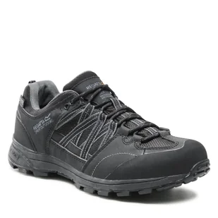Trekkingi REGATTA - Samaris II Low RMF540 Black/Granite 9V8 - Buty trekkingowe męskie - miniaturka - grafika 1