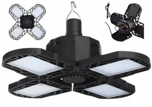 Lampa solarna turystyczna wisząca kempingowa żarówka żyrandol zasilanie solarne - Lampy ogrodowe - miniaturka - grafika 1