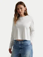 Bluzki damskie - Polo Ralph Lauren Bluzka 211967103001 Biały Classic Fit - miniaturka - grafika 1