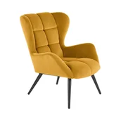 Fotele - Fotel Wypoczynkowy Tyrion Musztardowy Halmar - miniaturka - grafika 1