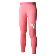 Legginsy - Damskie Legginsy THE NORTH FACE W FLEX MID RISE TIGHT - EU NF0A7ZB7N0T1 – Różowy - miniaturka - grafika 1