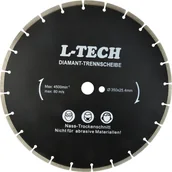 Tarcze do pił - Geko tarcza diamentowa 350x8x25,4mm segmentowa L-TECH czarna G00228 - miniaturka - grafika 1