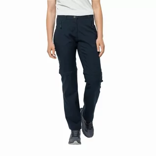 Spodnie sportowe damskie - Damskie spodnie softshellowe Jack Wolfskin ACTIVE TRACK ZIP OFF PANTS W night blue - 44 - grafika 1