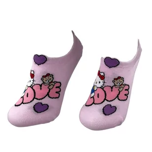 Skarpetki Bawełniane Stopki Różowe Hello Kitty Damskie 36-40 - Skarpetki damskie - miniaturka - grafika 1