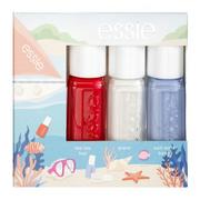 Lakiery do paznokci - Essie Summer Mini Aquaholic zestaw Lakier do paznokci 5 ml + lakier do paznokci 5 ml Blanc + lakier do paznokci 5 ml Salt Water Happy W Too Too Hot - miniaturka - grafika 1