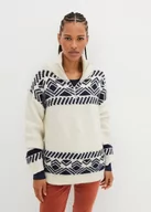 Swetry damskie - Sweter w norweski wzór, z domieszką wełny - bonprix - miniaturka - grafika 1
