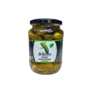 Ogórki marynowane lekko kwaśne "Delicios" 720ml - Pasztet i przetwory mięsne - miniaturka - grafika 1