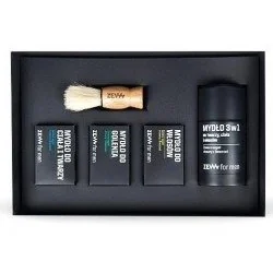 Zew Zestaw Golibrody mydło do włosów 85ml + mydło do ciała i twarzy 85ml + mydło do golenia 85ml + mydło 3w1 + pędzel do golenia Zew For Men - Zestawy kosmetyków męskich - miniaturka - grafika 2