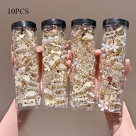 Ozdoby do włosów - TEMU 10 szt. Zestaw Akcesoriów do Włosów dla Kobiet, Wielokolorowe Małe Eleganckie Spinki do Włosów, Wysokiej Jakości Klipsy do Włosów do Fryzur - miniaturka - grafika 1