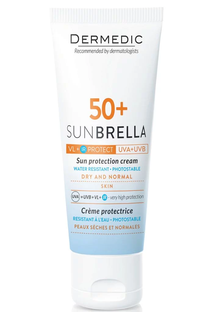 Biogened Sunbrella Ochronny krem do twarzy do skóry normalnej i suchej SPF50+ 50ml