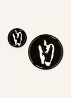 Talerze - Serax Talerze Deserowe Feast, 2 Szt schwarz - miniaturka - grafika 1