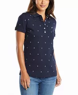 Koszulki i topy damskie - Nautica Damska koszulka polo Anchor Short Sleeve Breathable Stretch Cotton Polo Shirt - miniaturka - grafika 1