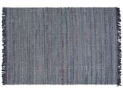 Dywany - Beliani Dywan bawełniany 160 x 230 cm szary BESNI - miniaturka - grafika 1