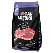 Sucha karma dla psów - Pan Mięsko Senior Sucha Karma Dla Starszego Psa Cielęcina Z Jagnięciną 9kg Chrupki Rozmiar M - miniaturka - grafika 1