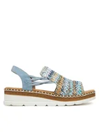 Sandały damskie - Rieker Sandały V1241-91 Kolorowy - miniaturka - grafika 1