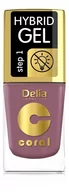 Lakiery do paznokci - Delia Cosmetics Coral Hybrid Gel Emalia do paznokci nr 69 11ml - miniaturka - grafika 1