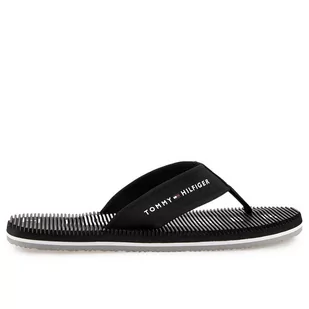 Japonki Tommy Hilfiger Massage Footbed Beach Sandal FM0FM03979-BDS - czarne - Buty sportowe męskie - miniaturka - grafika 1