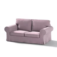 Pokrowce na meble - Dekoria Pokrowiec na sofę Ektorp 2-osobową rozkładaną model do 2012 zgaszony róż 195 x 90 x 73 cm Velvet 634-704-14 - miniaturka - grafika 1
