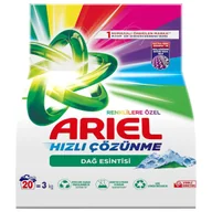 Środki do prania - Ariel proszek do prania kolorowych tkanin o zapachu Górskiej Bryzy 3kg - miniaturka - grafika 1