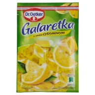 Dodatki do ciast w proszku - Dr. Oetker Galaretka o smaku cytrynowym 72 g - miniaturka - grafika 1
