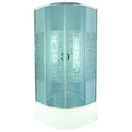 Kabiny prysznicowe - Durasan Parma Cubic Dark WK 90 90x90 + brodzik - miniaturka - grafika 1