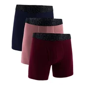 Majtki męskie - Bokserki męskie Under Armour Perf Cotton Solid 6in 3Pack Heather XXL - miniaturka - grafika 1