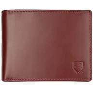 Portfele - Antykradzieżowy portfel młodzieżowy z ochroną RFID (brąz) - miniaturka - grafika 1