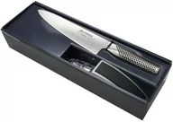 Noże kuchenne - Global Mino Sharp 20 Cm Nóż Szefa Kuchni + Ostrzałka Ze Stali Nierdzewnej - miniaturka - grafika 1